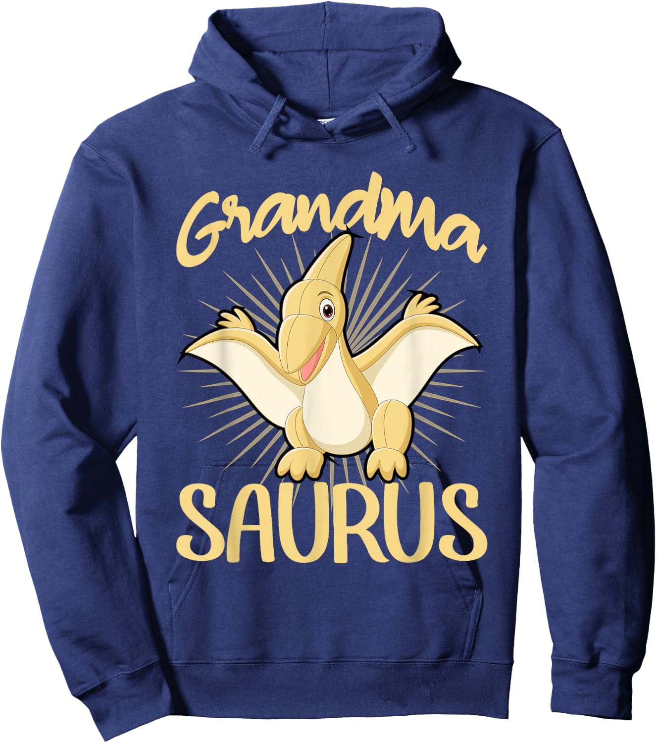 Grandma Saurus Cute Dinosaur Hoodie - Hoodie | Navy