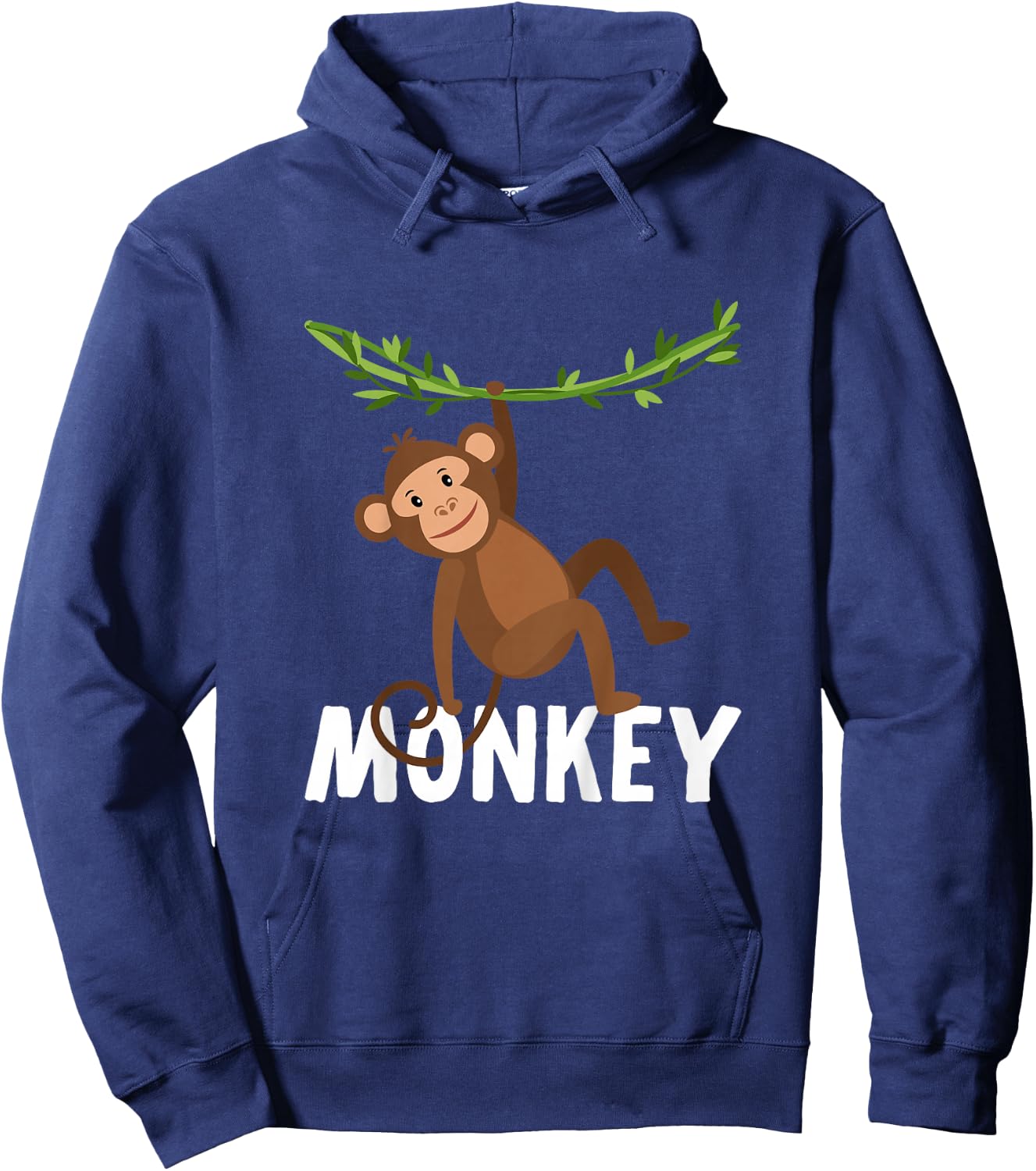 Kids Cute Monkey Shirt for Boys Or Girls Hoodie - Hoodie | Navy