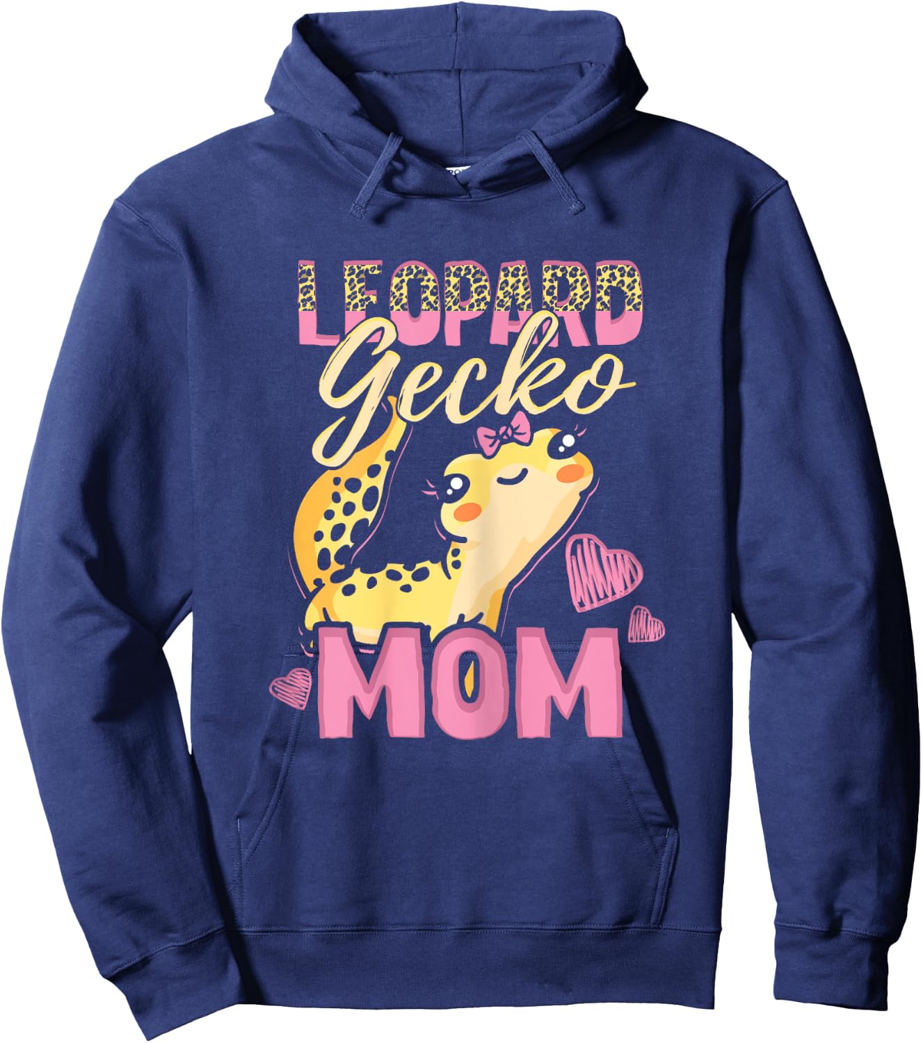 Leopard Gecko Mom Leopard Gecko Mama Hoodie - Hoodie | Navy