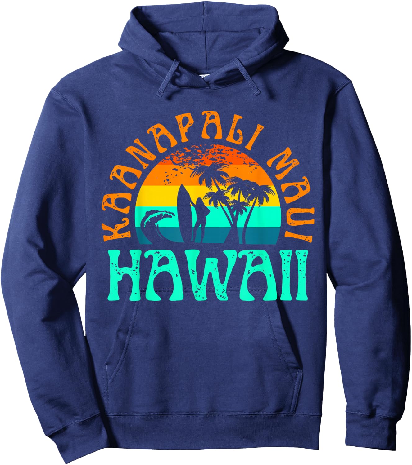 Kaanapali Maui Hawaii Hoodie - Hoodie | Navy