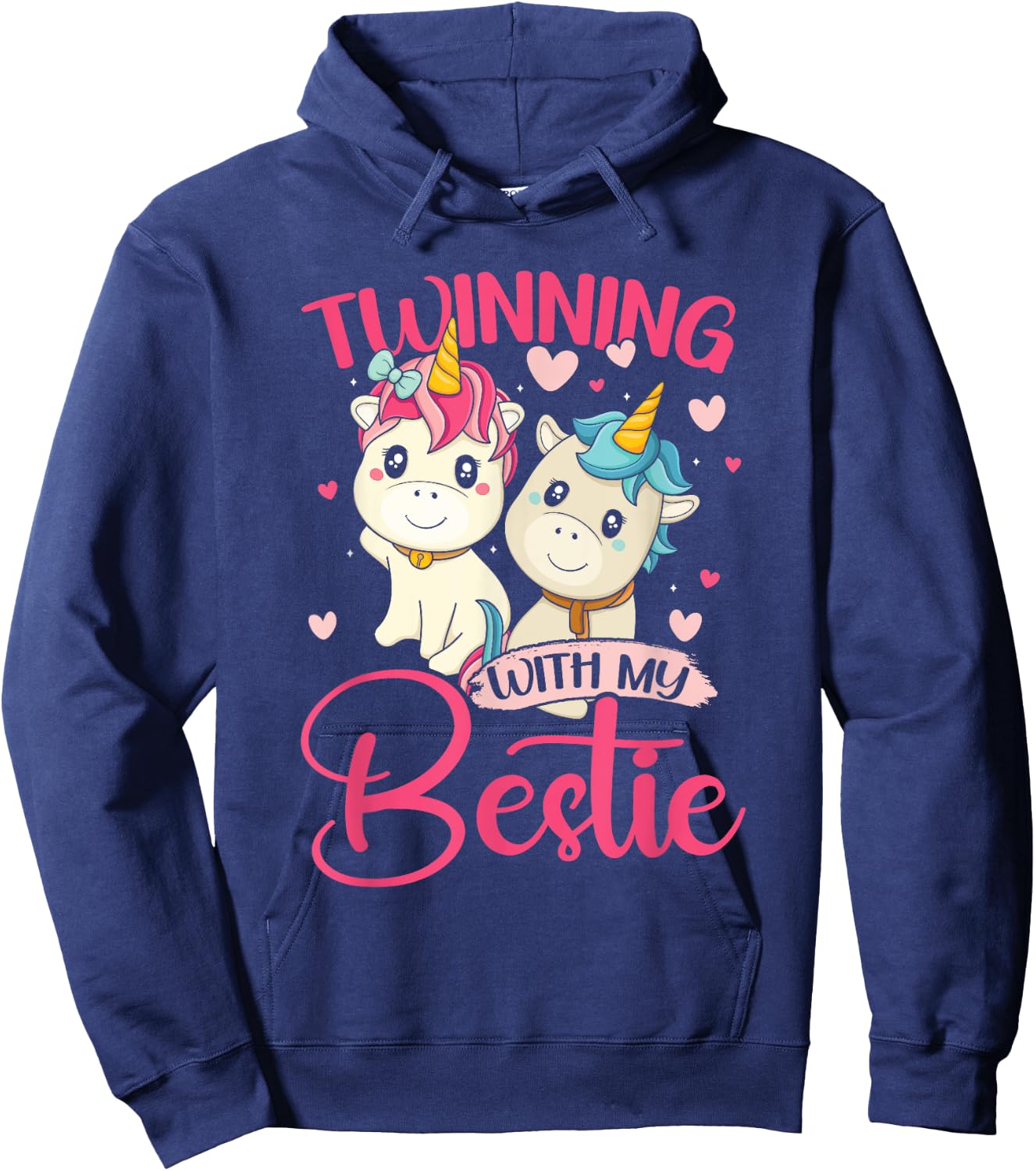 Spirit Week | Unicorn | Friend | Matching Twin Hoodie - Hoodie | Navy