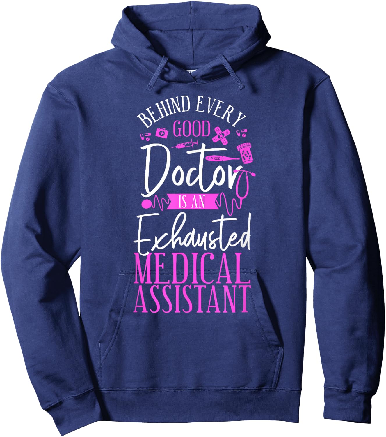Certified Medical Assistant Doctor CMA Hoodie - Hoodie | Navy