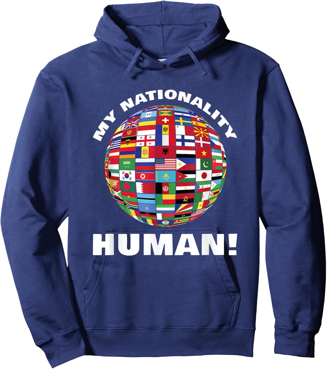 My nationality people flags country countries Hoodie - Hoodie | Navy