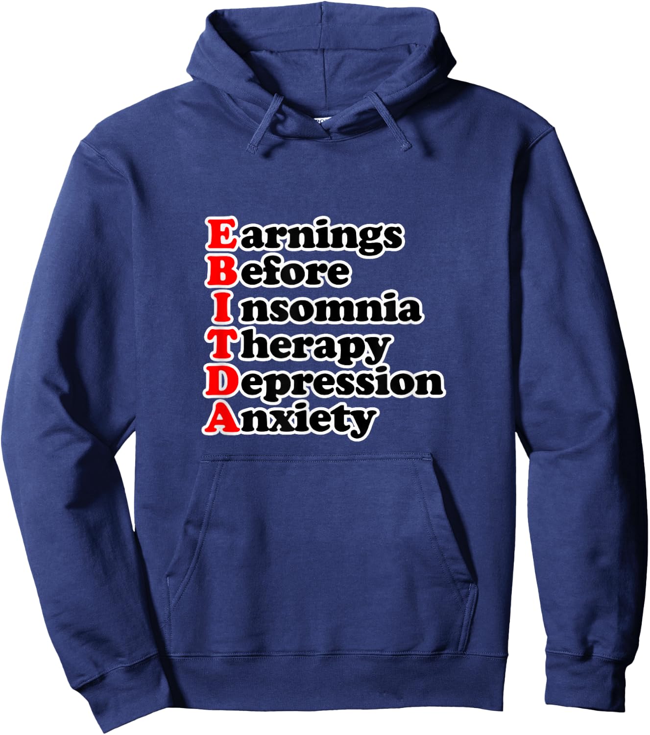 EBITDA Funny Accountant Hoodie - Hoodie | Navy