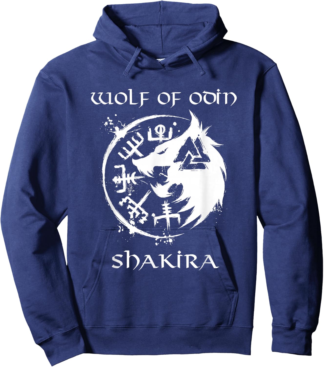 Wolf of Odin Shakira - Personalised Hoodie - Hoodie | Navy