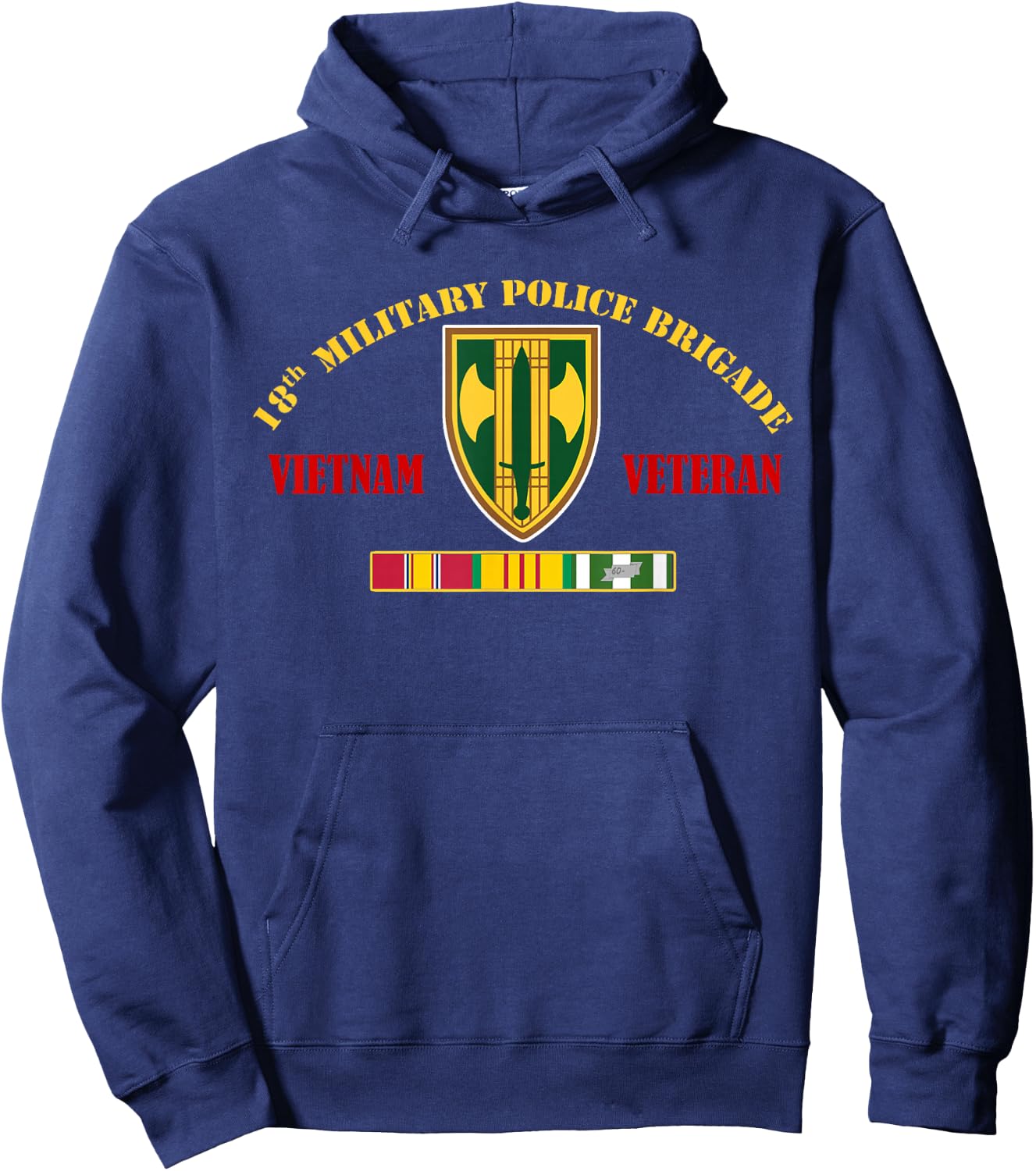 18TH MILITARY POLICE BRIGADE Vietnam Veteran Hoodie - Hoodie | Navy