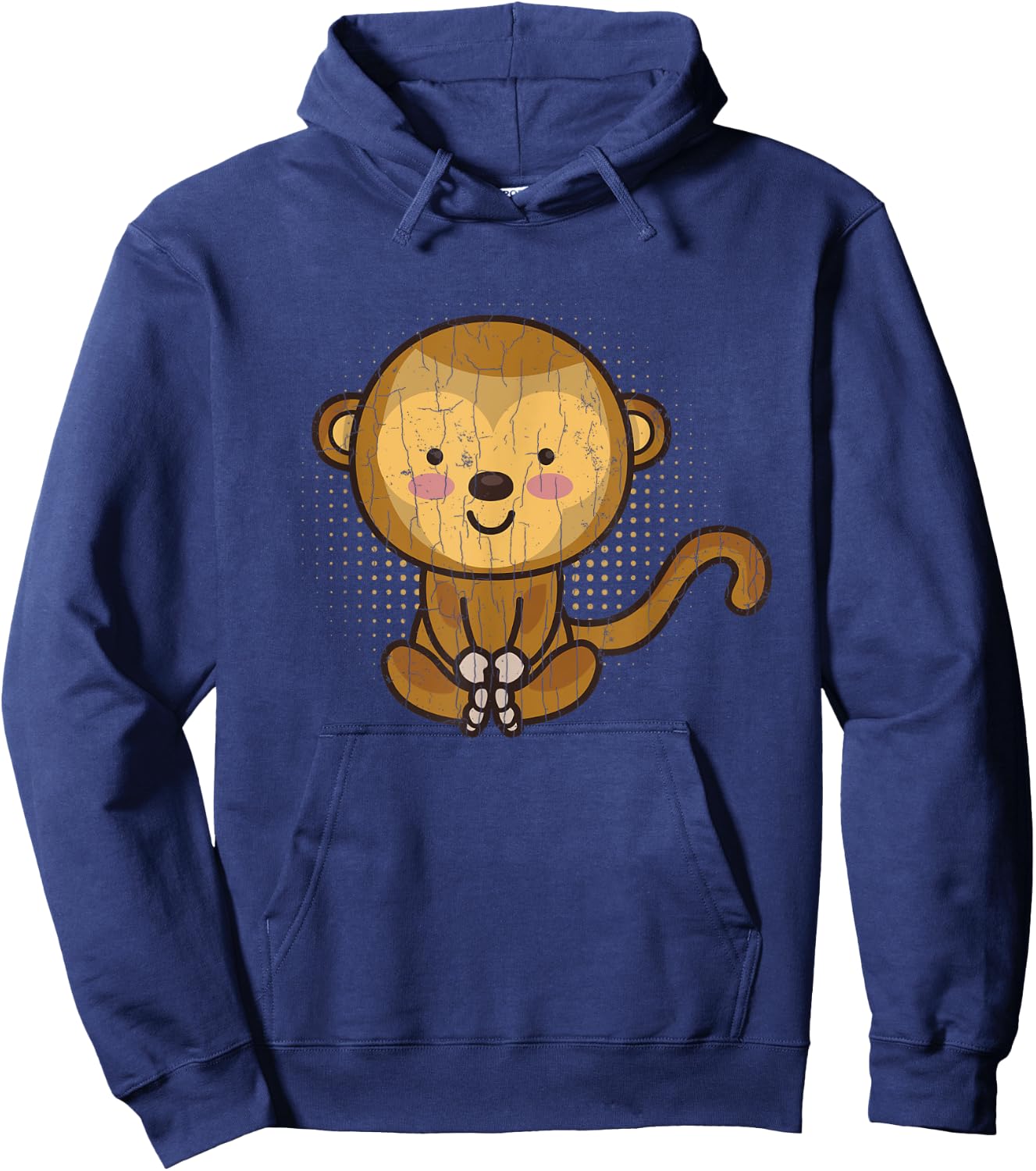 Cute Monkey Funny Monkeys Animal Lover Graphic Hoodie - Hoodie | Navy