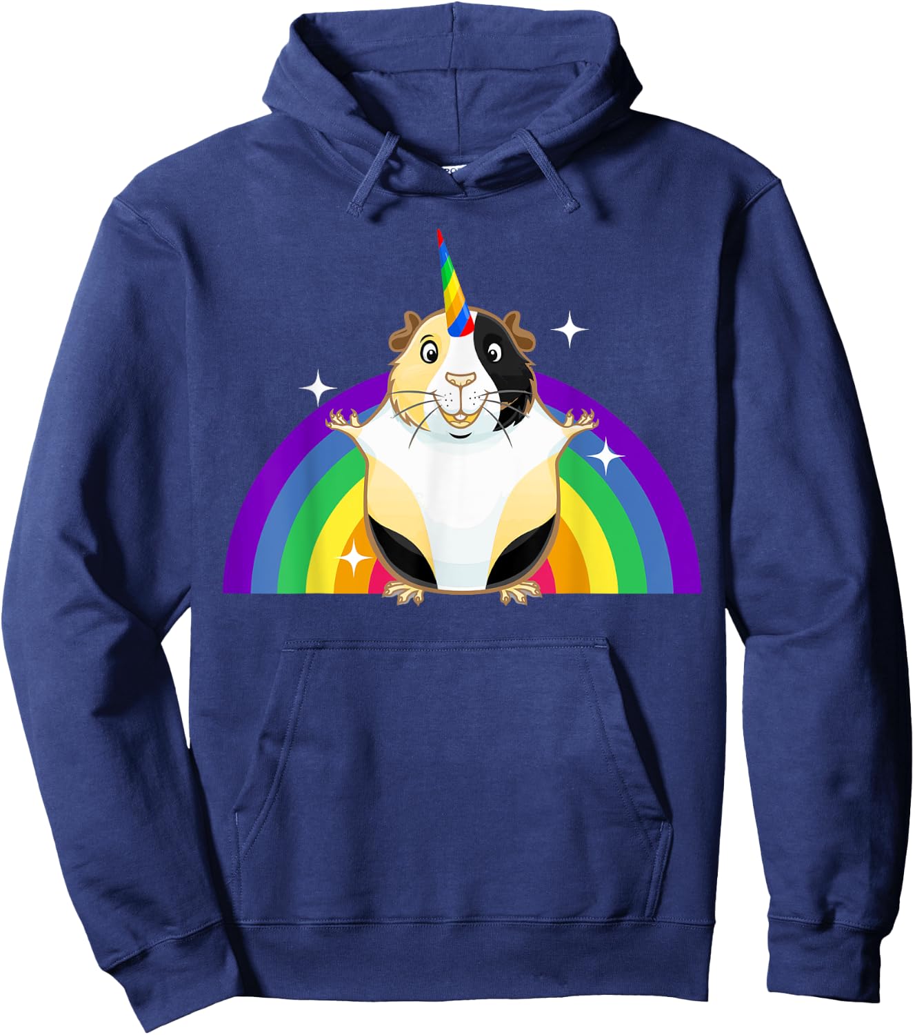 Guinea Pig Unicorn Rainbow Hoodie - Hoodie | Navy