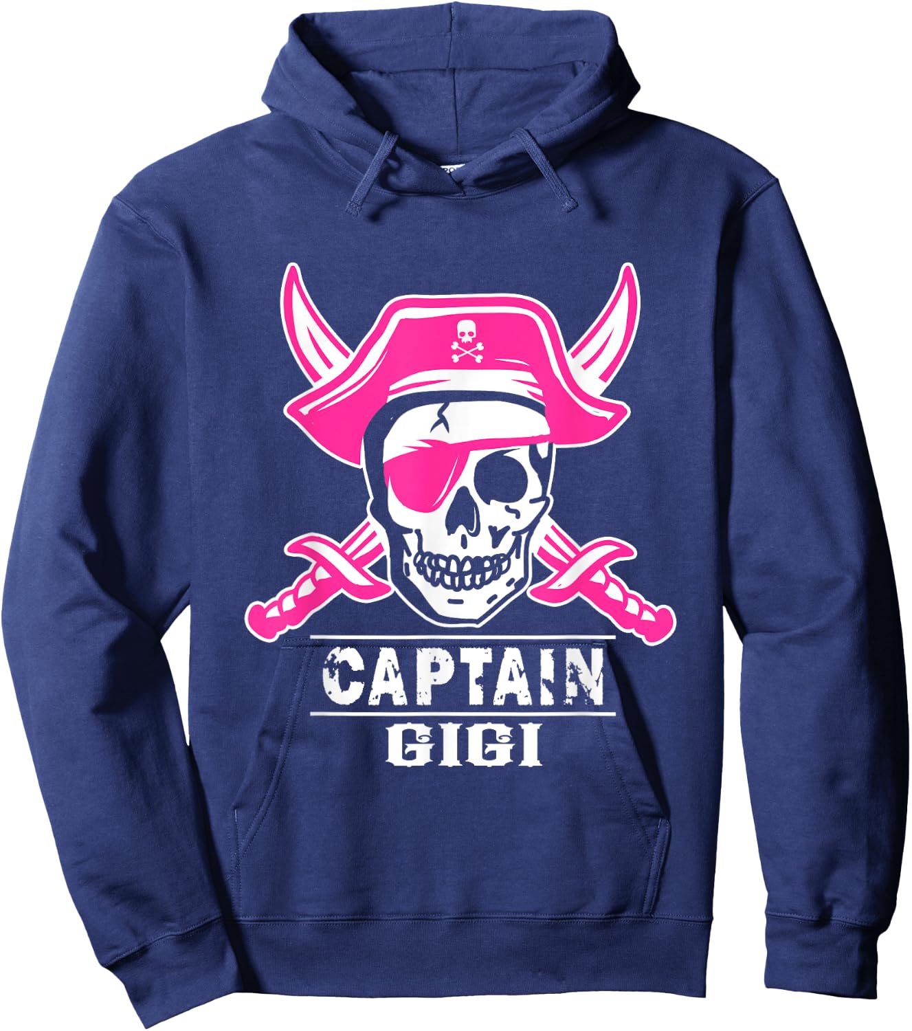 Captain Gigi shirt Pirate Halloween Hoodie - Hoodie | Navy