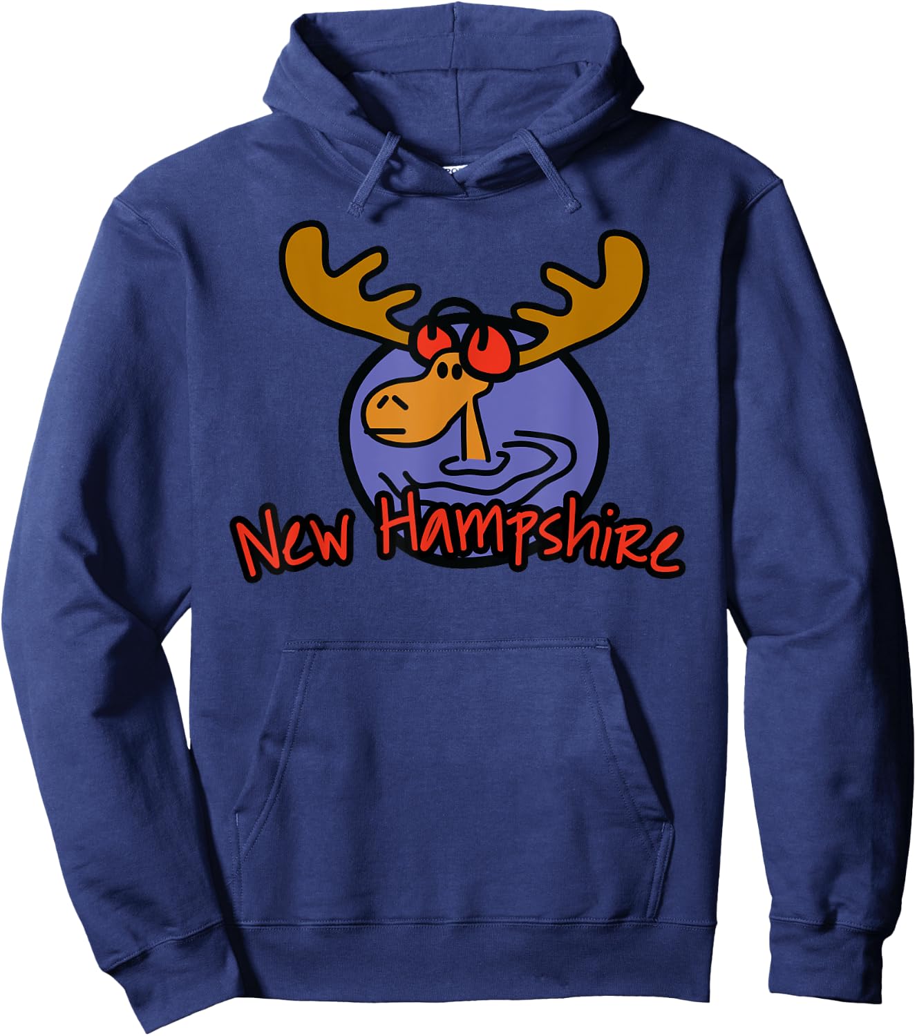 New Hampshire Moose product Hoodie - Hoodie | Navy