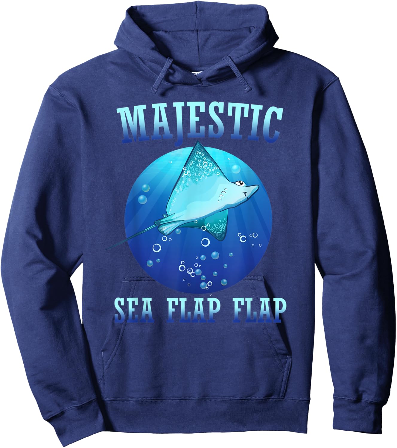 Majestic Sea Flap Flap Stingray Hoodie - Hoodie | Navy