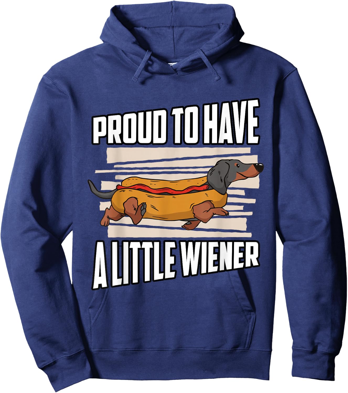 Proud to have a little Wiener Dachshund Hoodie - Hoodie | Navy