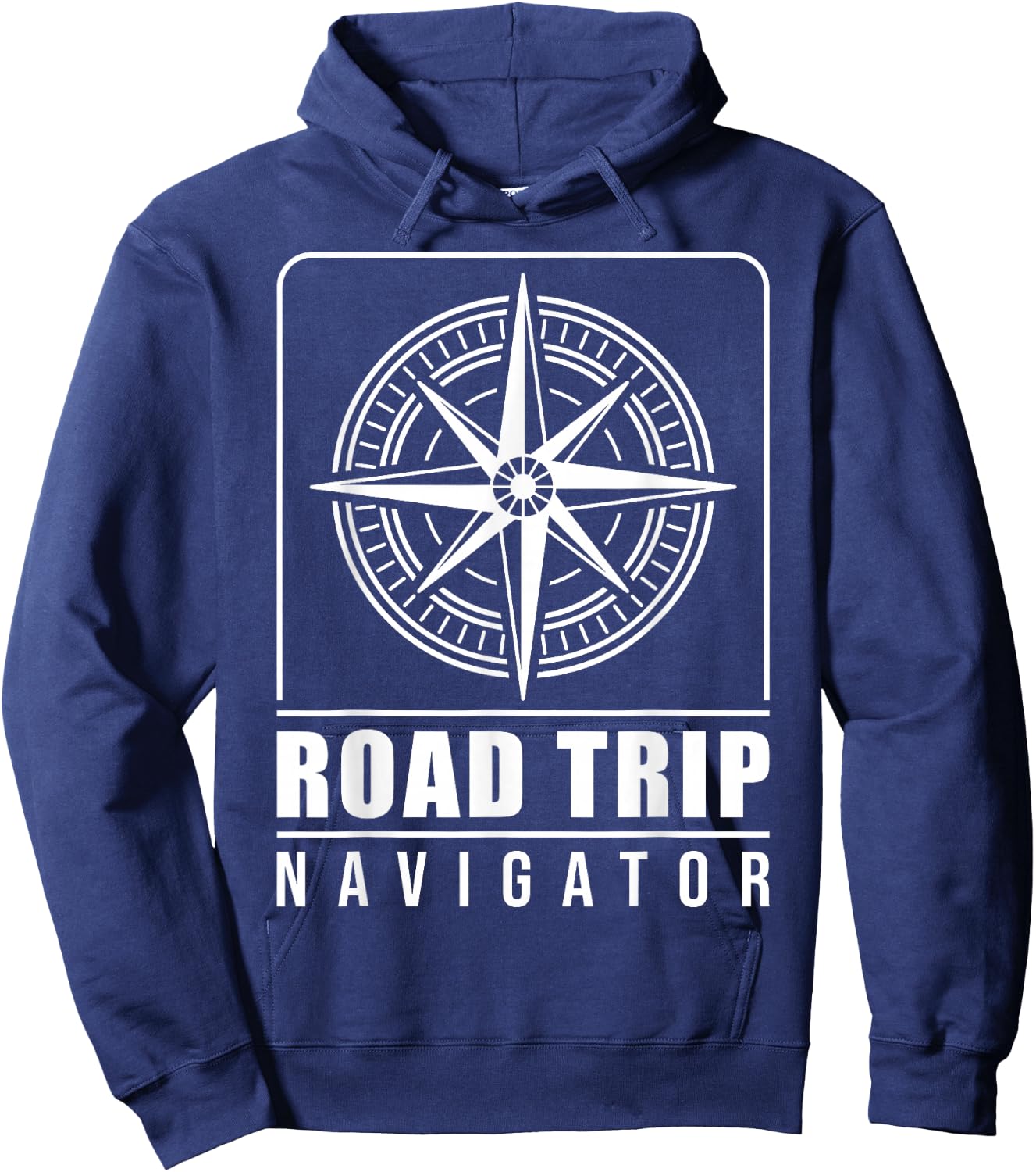 Traveler Vacation Road Trip Navigator Map Hoodie - Hoodie | Navy