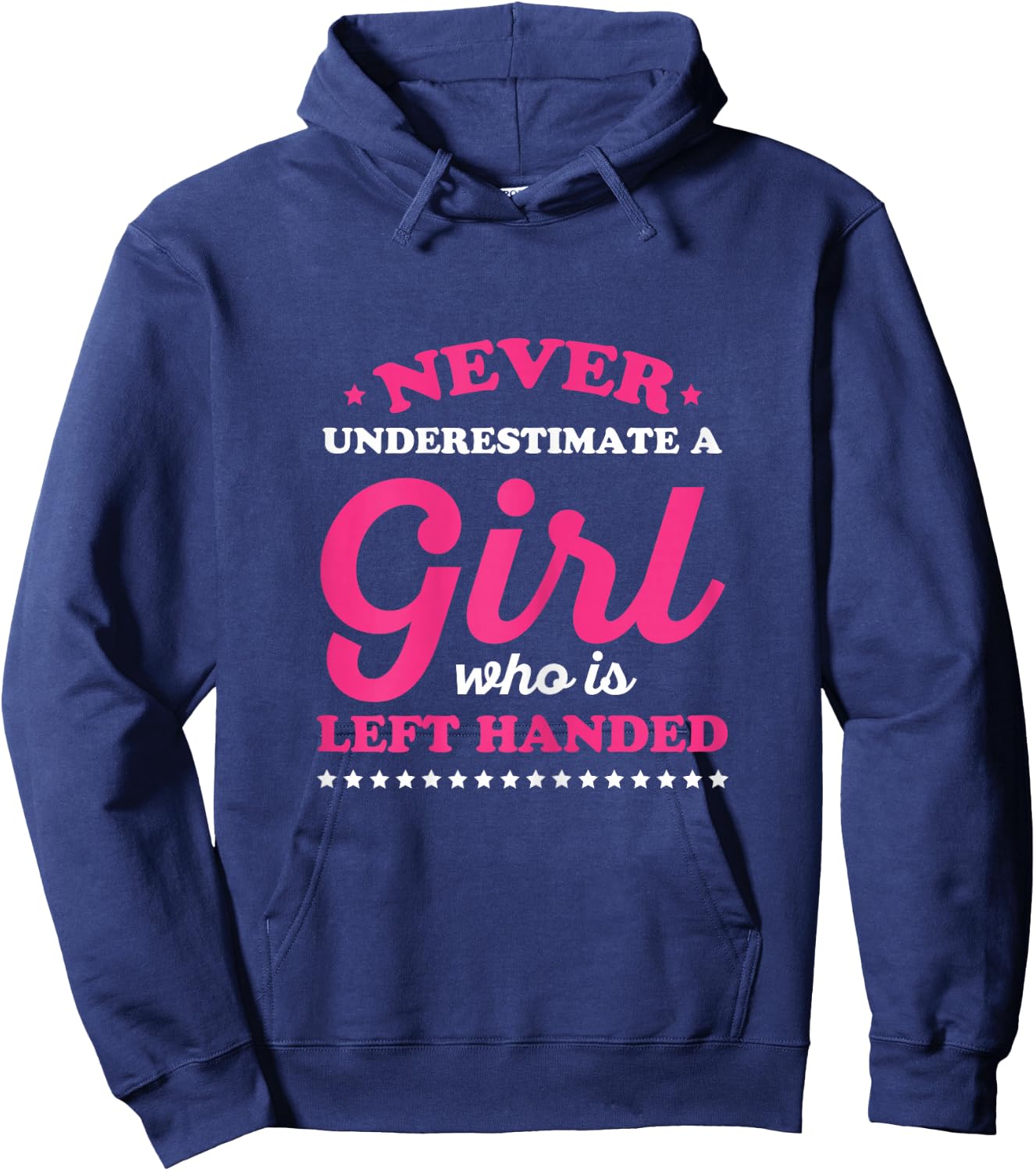 Lefty Design for a Left hander girl Hoodie - Hoodie | Navy