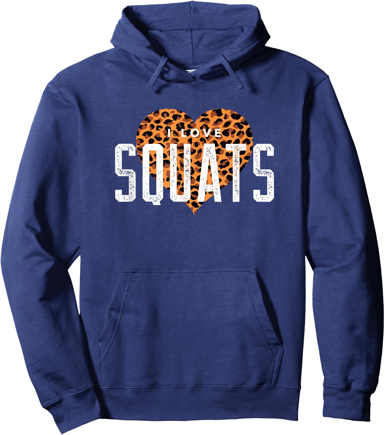 I Love Squats Gym Workout Hoodie - Hoodie | Navy