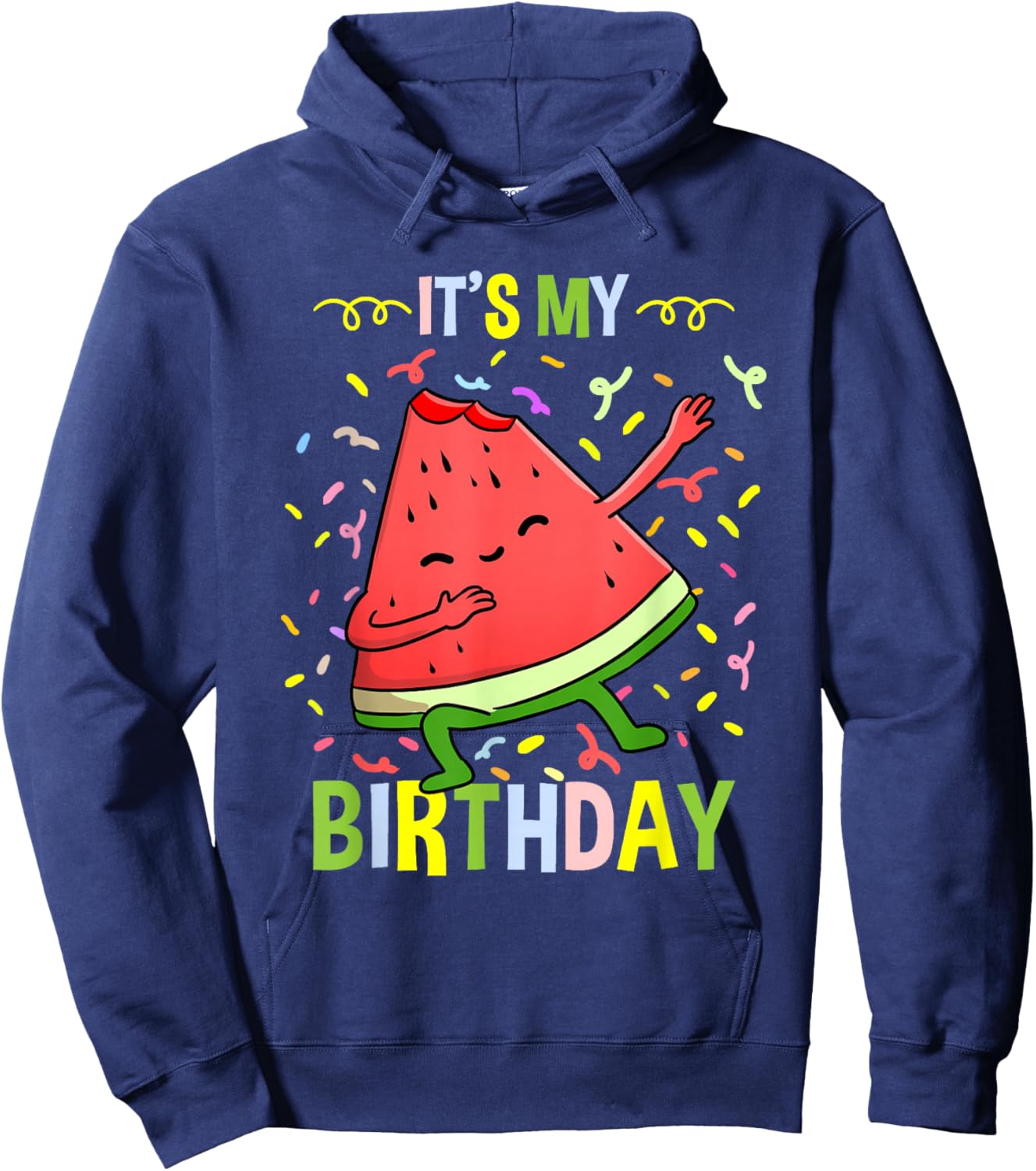Its My Birthday Watermelon Hoodie - Hoodie | Navy