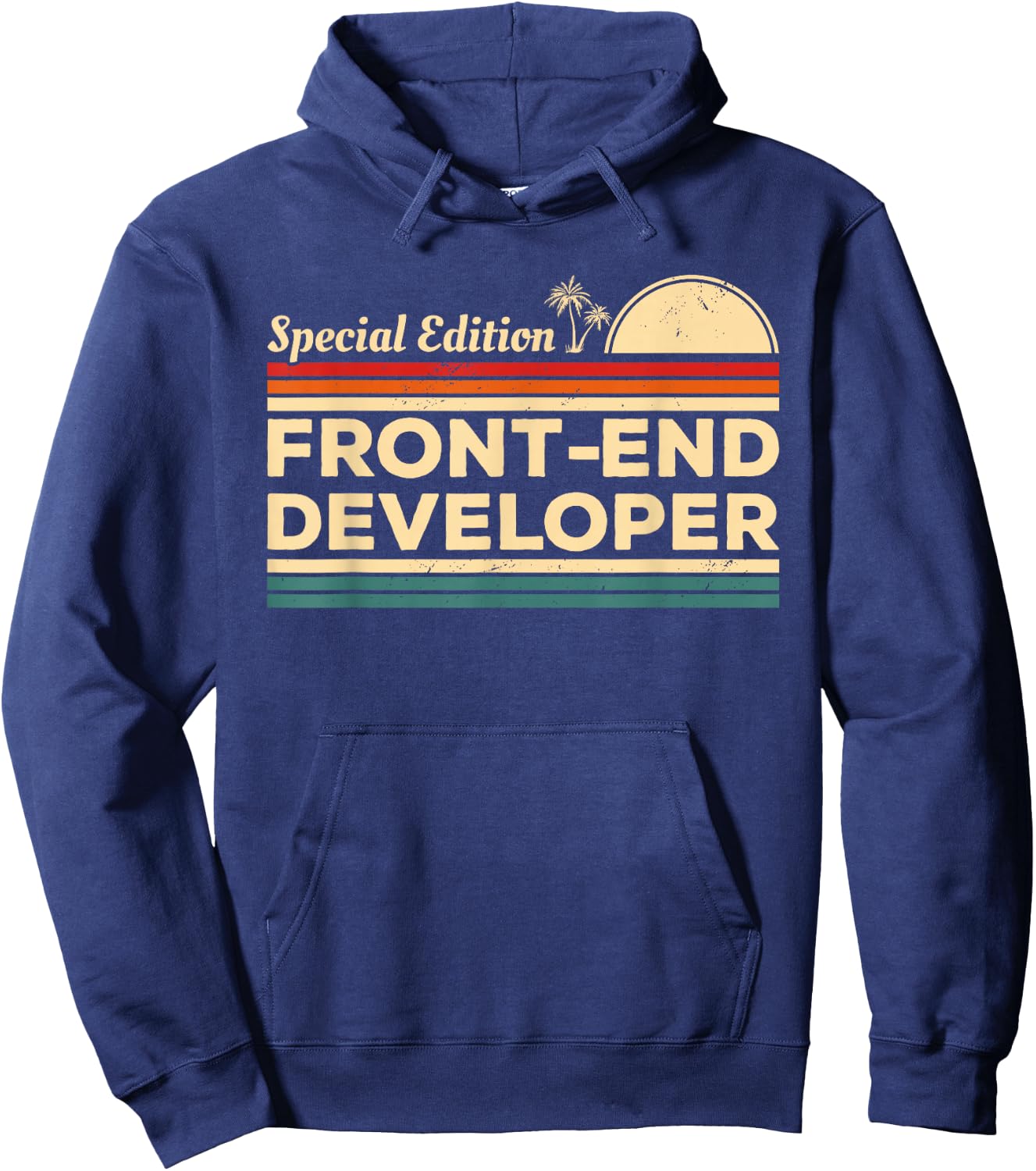 Vintage Front-End Developer Hoodie - Hoodie | Navy