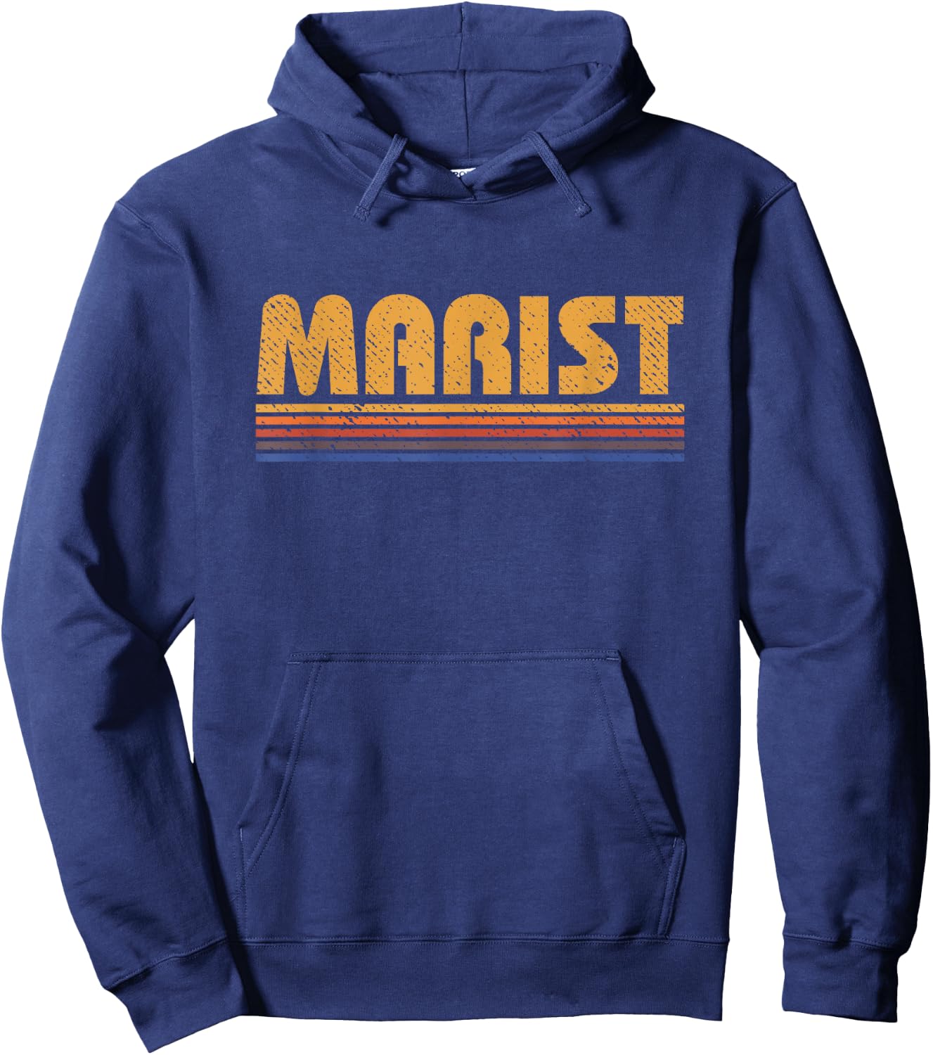Marist Retro Style Vintage Hoodie - Hoodie | Navy