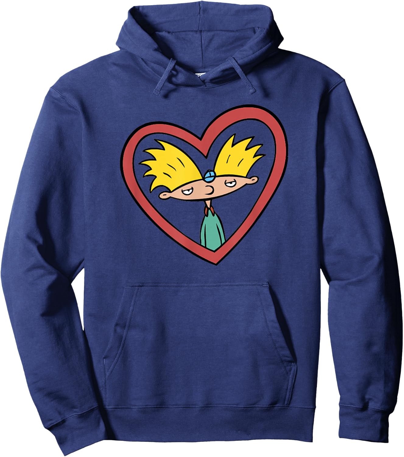 Hey Arnold! Red Heart Arnold Hoodie - Hoodie | Navy