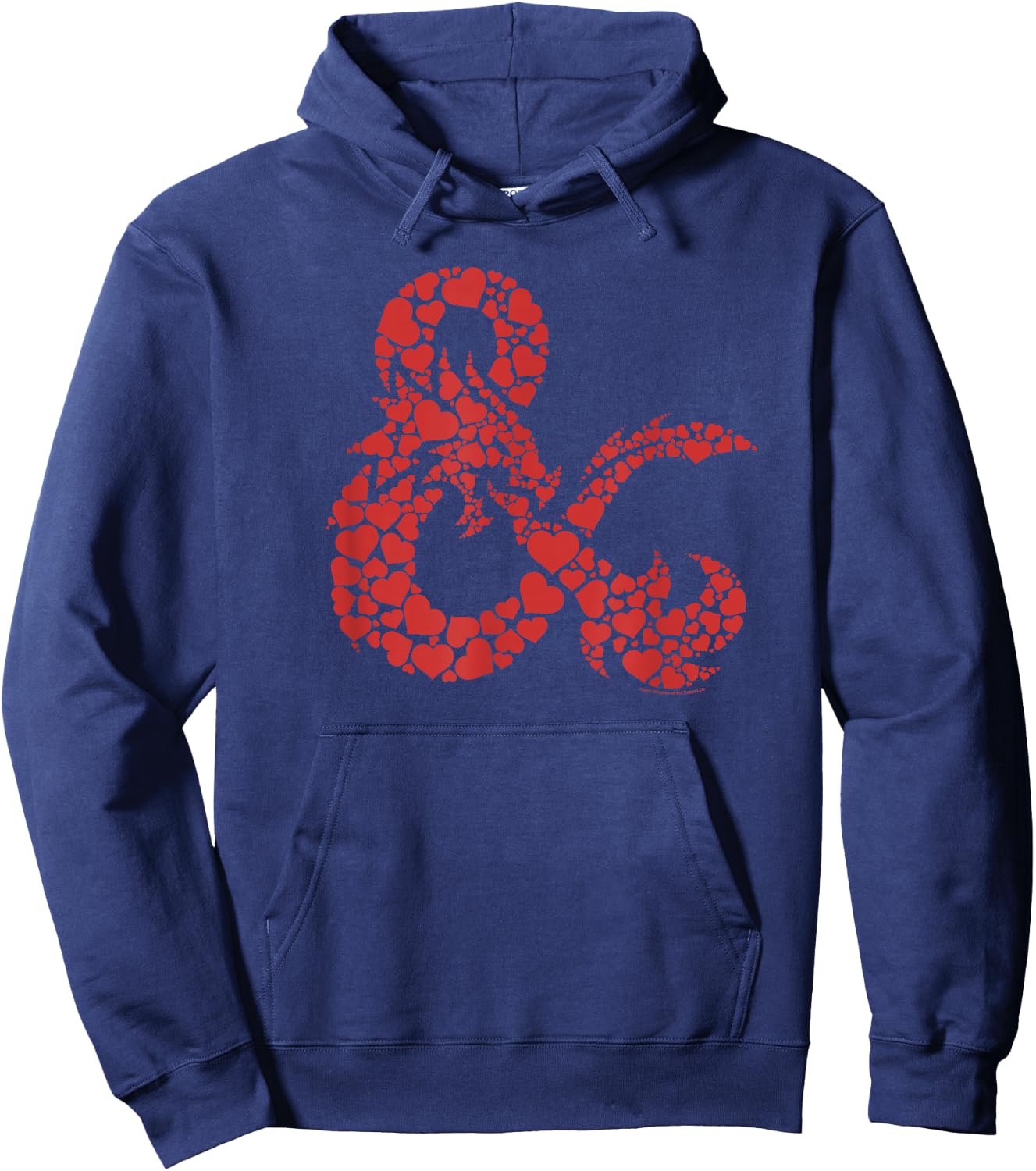 Dungeons & Dragons Heart Valentine's Day Logo Hoodie - Hoodie | Navy