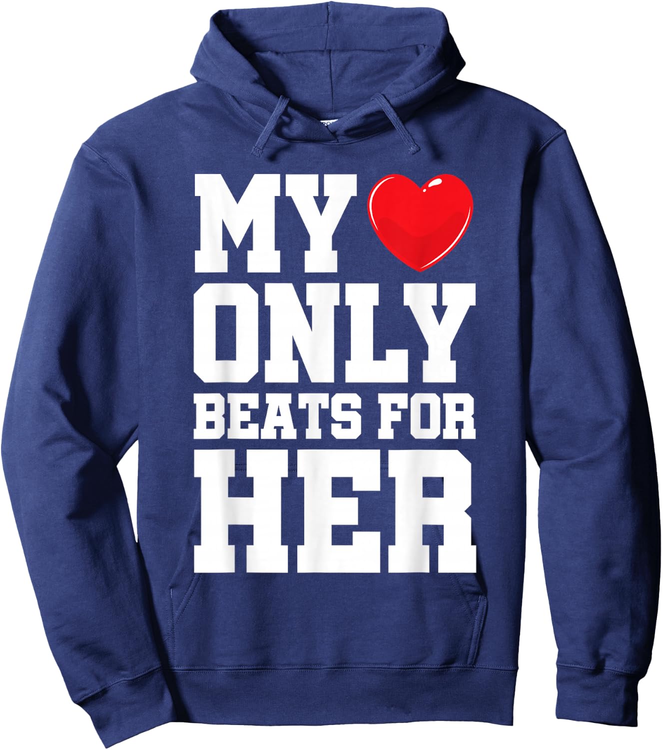 Matching His & Hers Shirt Men Couple Him & Her Hoodie - Hoodie | Navy