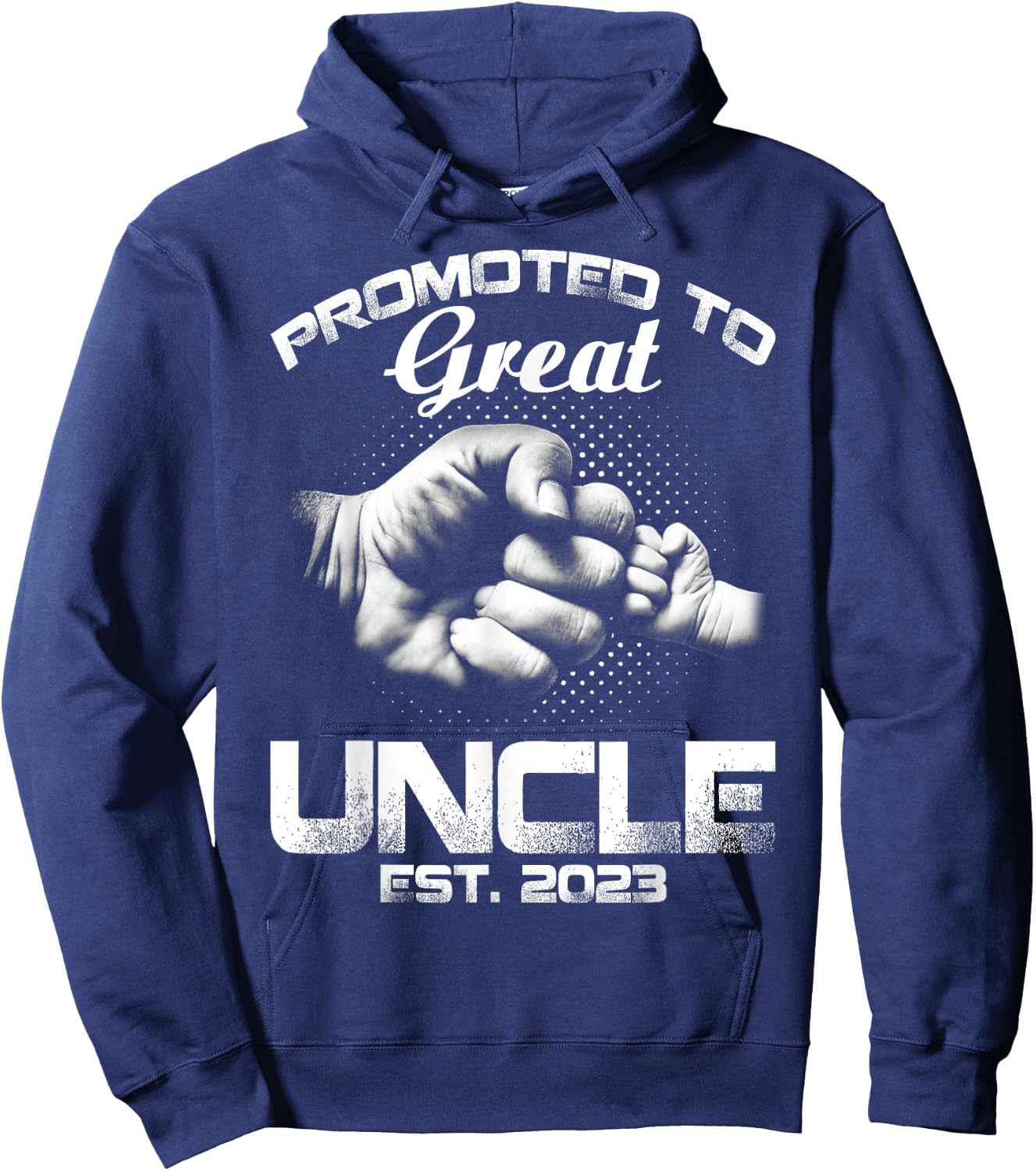 Promoted To Great Uncle Est 2023 Hoodie - Hoodie | Navy