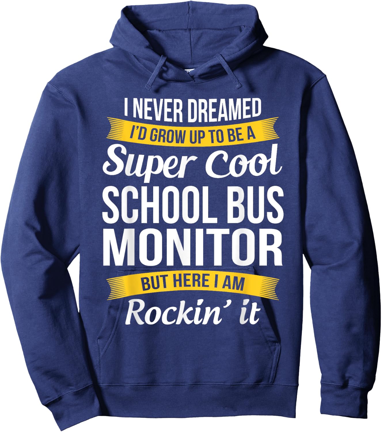 School Bus Monitor Funny Gift Hoodie - Hoodie | Navy