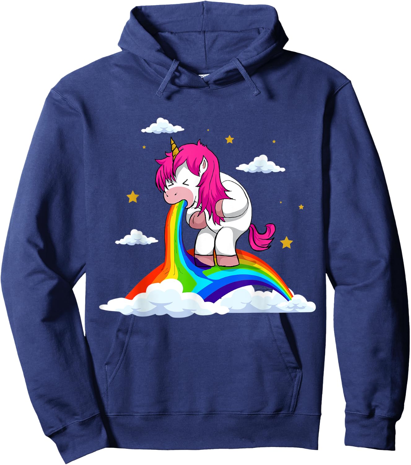 The cheerful evil unicorn Hoodie - Hoodie | Navy