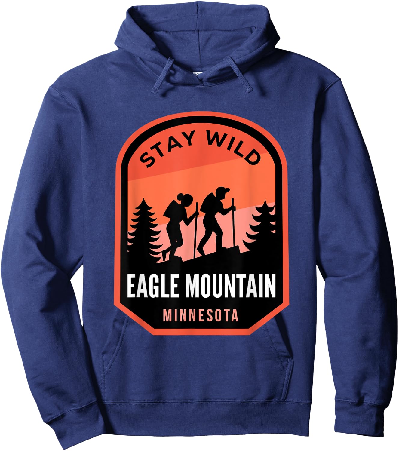 Eagle Mountain Minnesota Hiking in Nature Hoodie - Hoodie | Navy