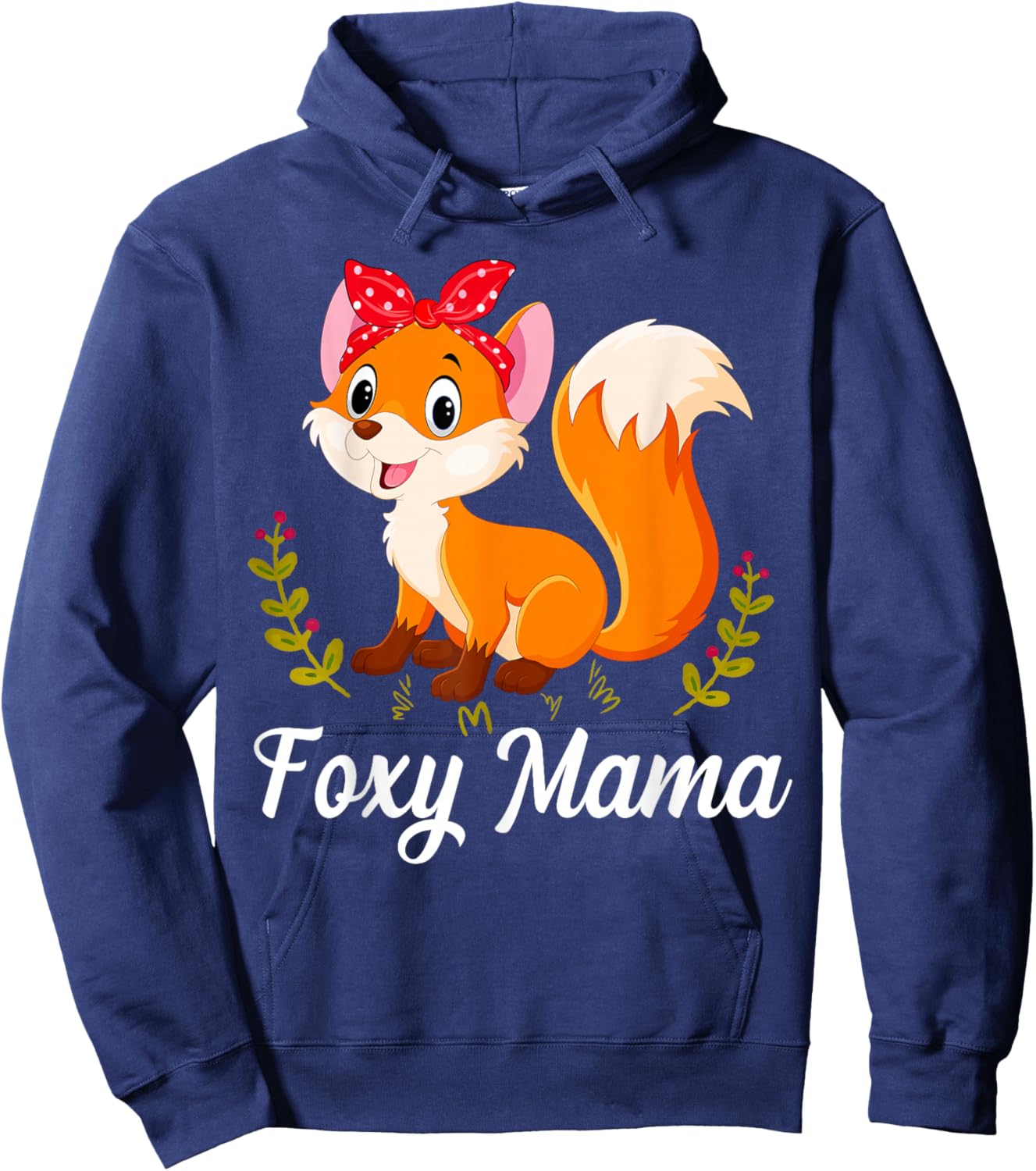 Fox Animal Lover Cute Foxy Mama Mother's Day Hoodie - Hoodie | Navy