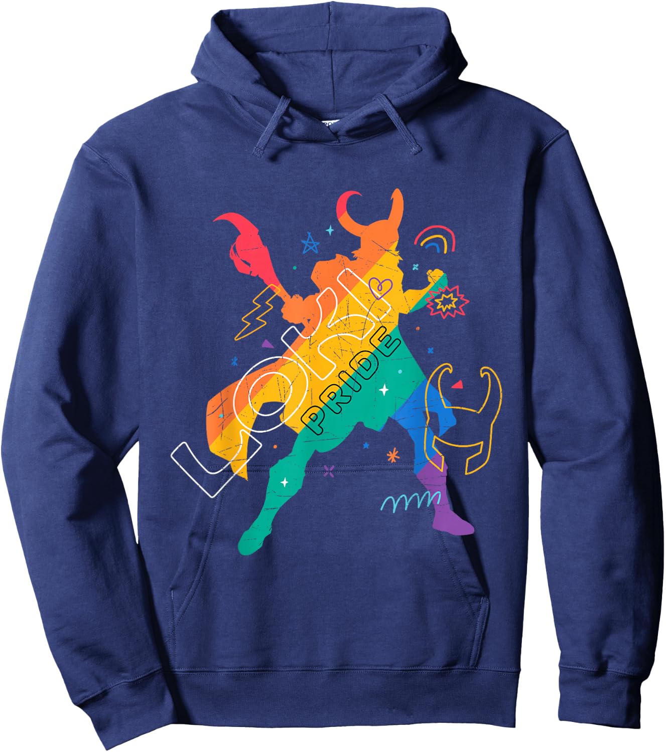 Marvel Loki Pride Hoodie - Hoodie | Navy
