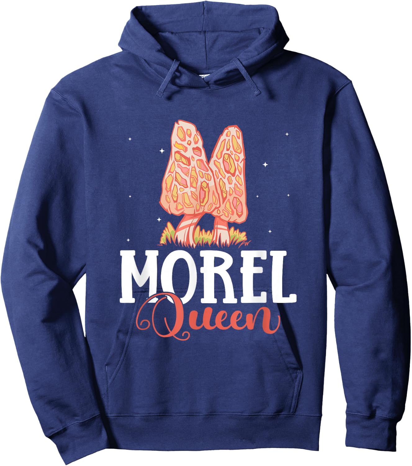 Morel Queen Mushroom Hunting Hoodie - Hoodie | Navy