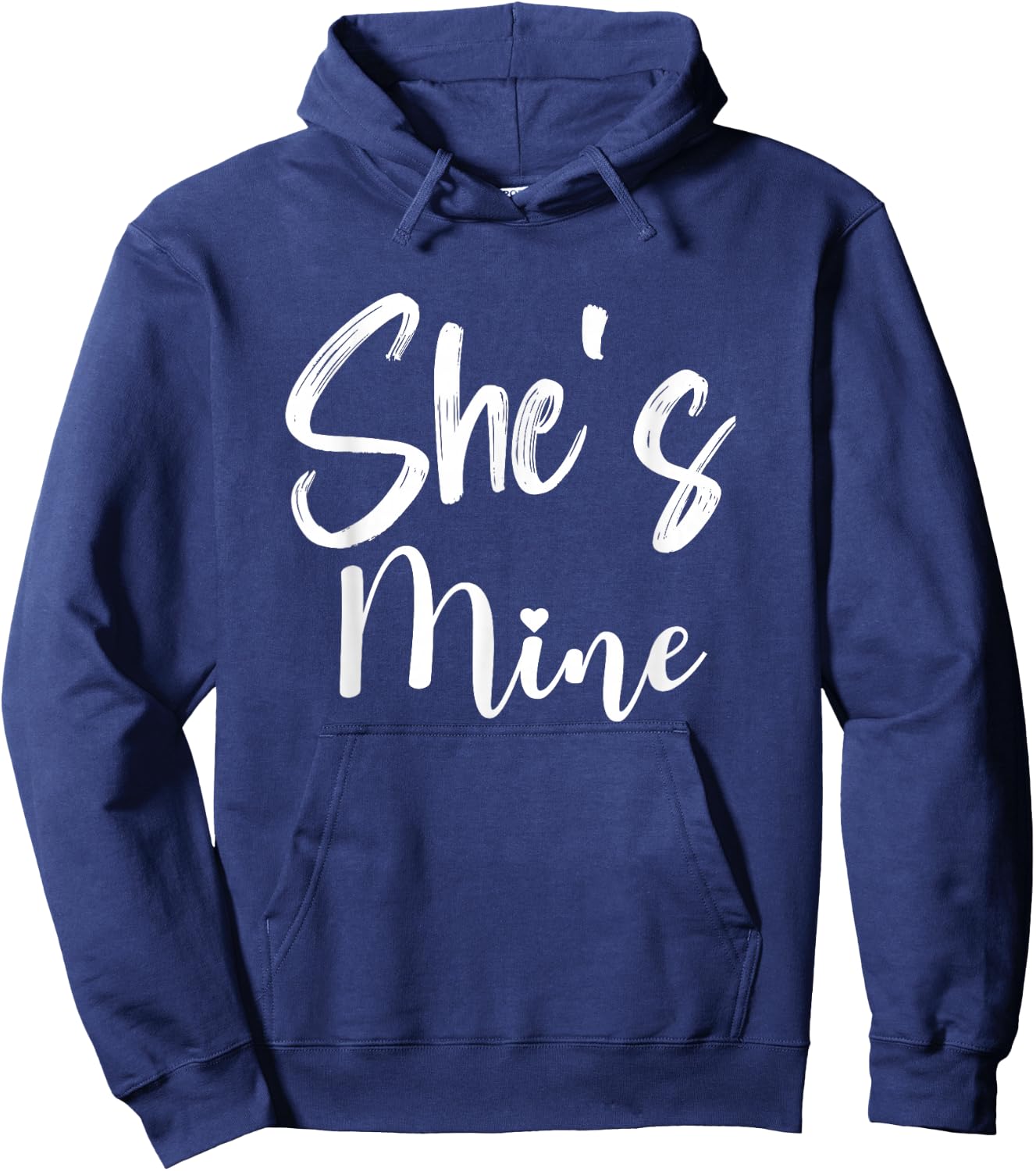 She's Mine And He's Mine Matching Couples Hoodie - Hoodie | Navy
