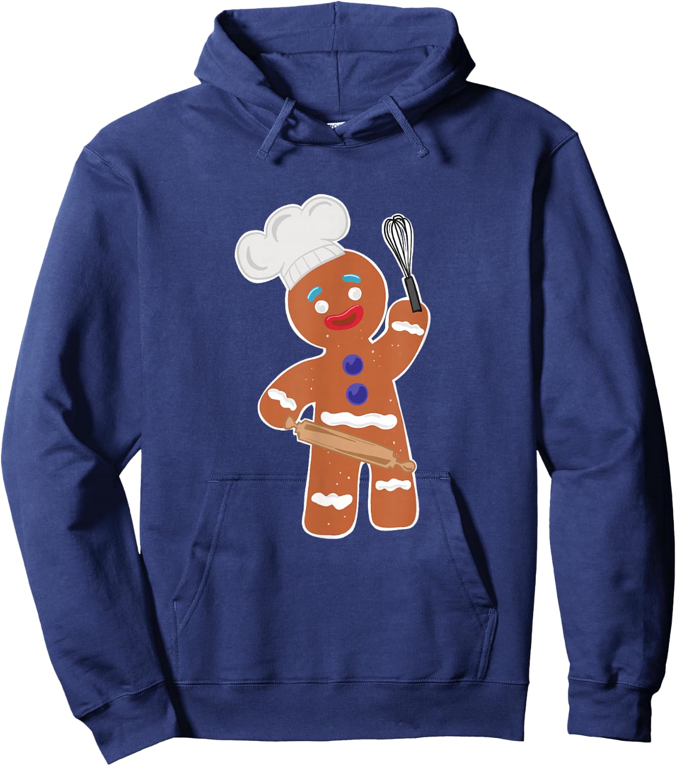 Gingerbread Man Christmas baking Hoodie - Hoodie | Navy