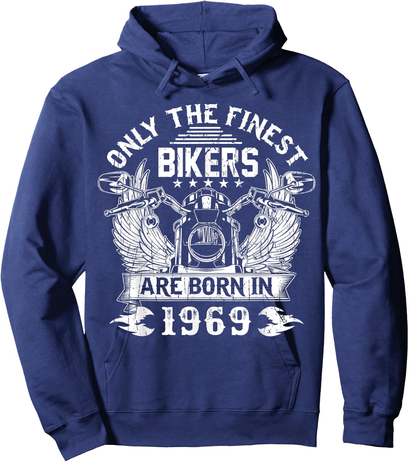 Only Finest Bikers Are Born In 1969 biker Hoodie - Hoodie | Navy