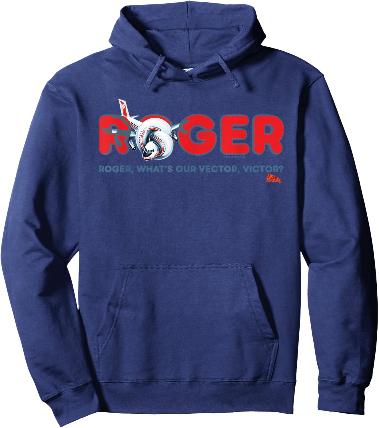 Airplane! Pilots Roger Whats Our Vector Victor Hoodie - Hoodie | Navy