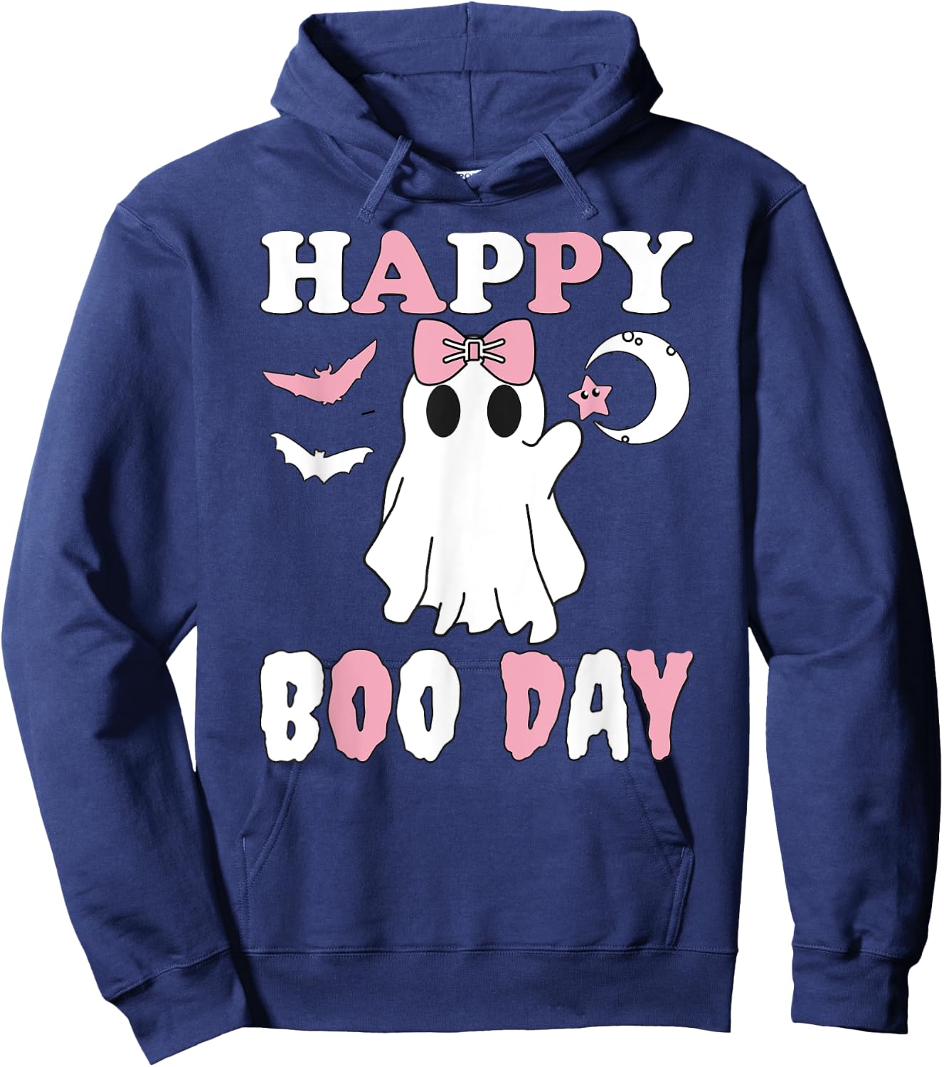 Happy Boo Day Girls Birthday Hoodie - Hoodie | Navy