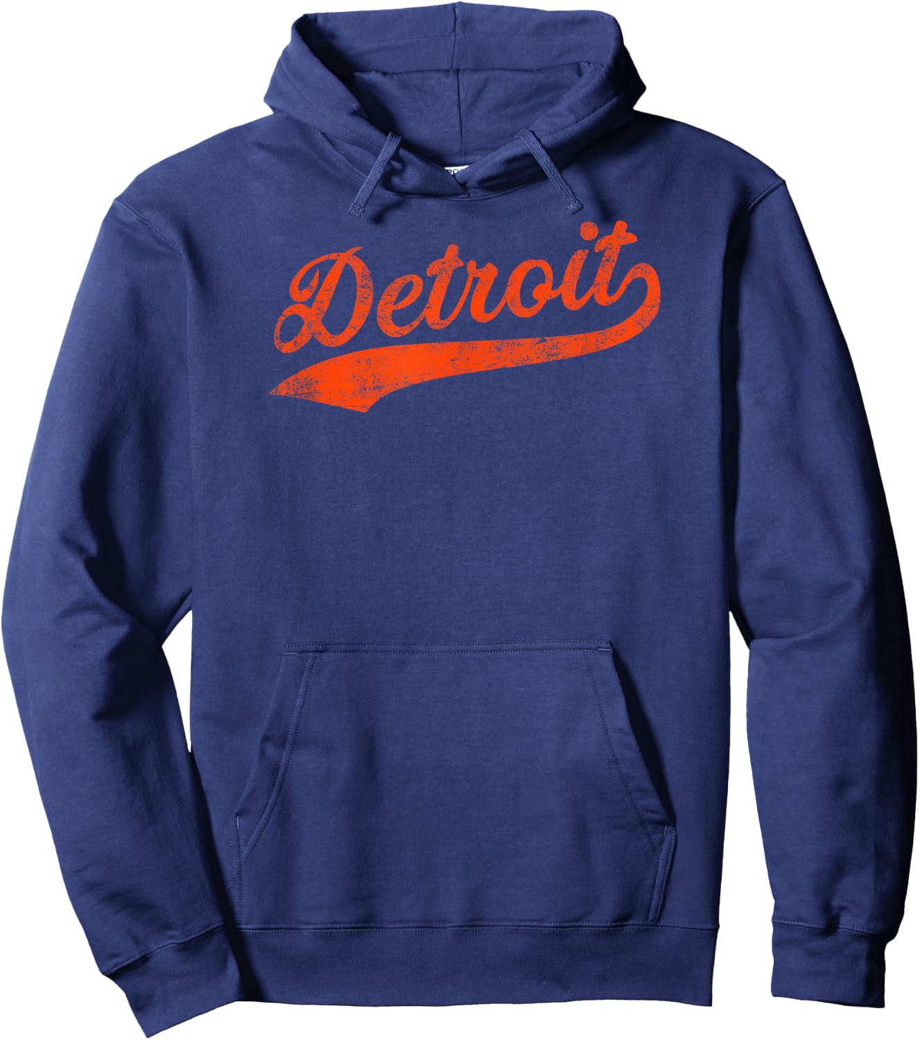 Detroit City Script Hoodie - Hoodie | Navy