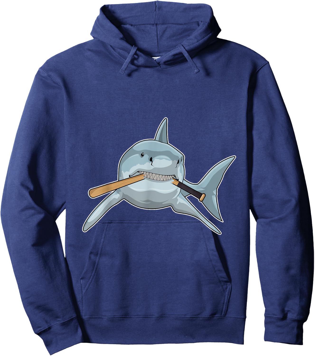 Shark Baseball Baseball bat Sports Hoodie - Hoodie | Navy