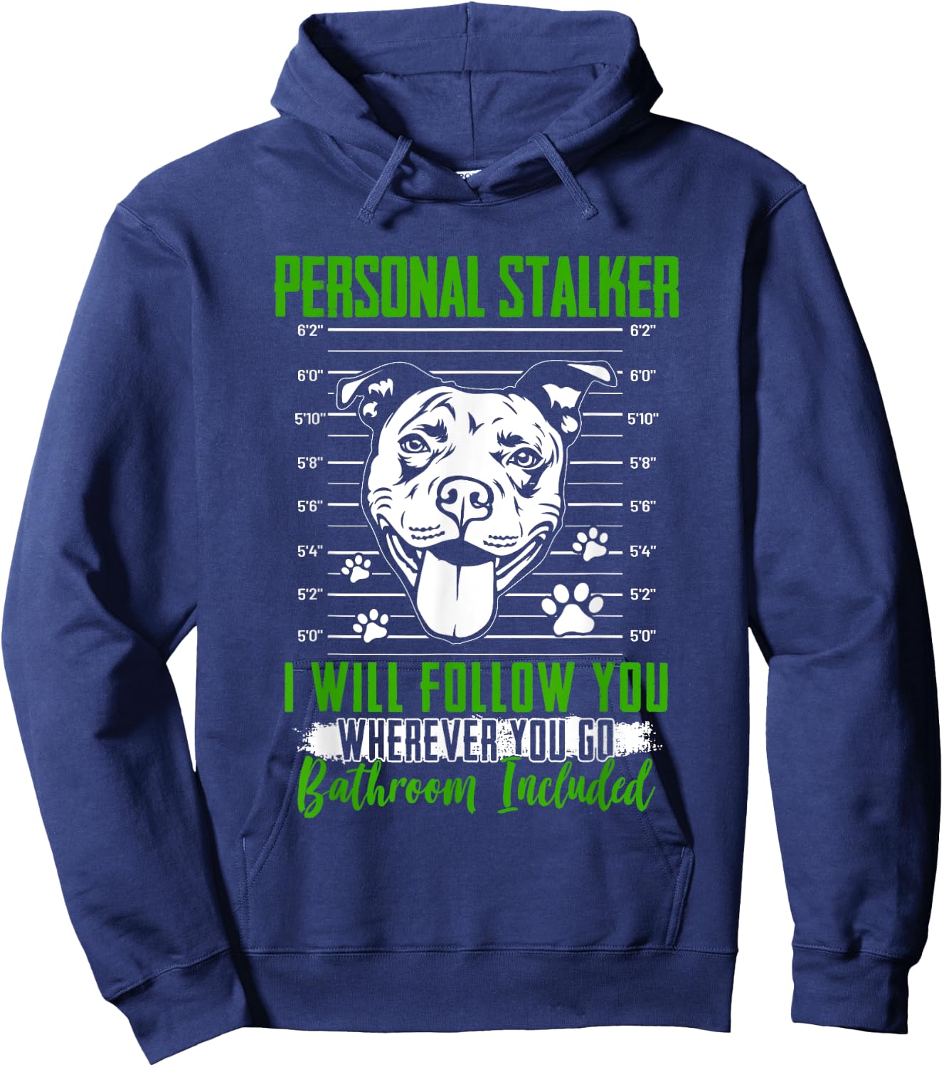 Funny Pitbull Graphic and Men Pitbull Breeder Hoodie - Hoodie | Navy