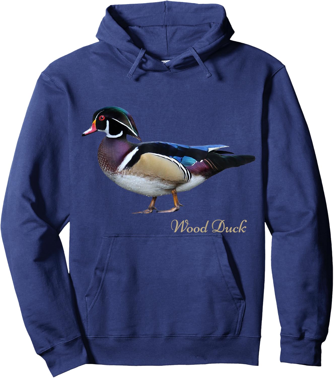 Wood Duck Bird Ornithology Hoodie - Hoodie | Navy