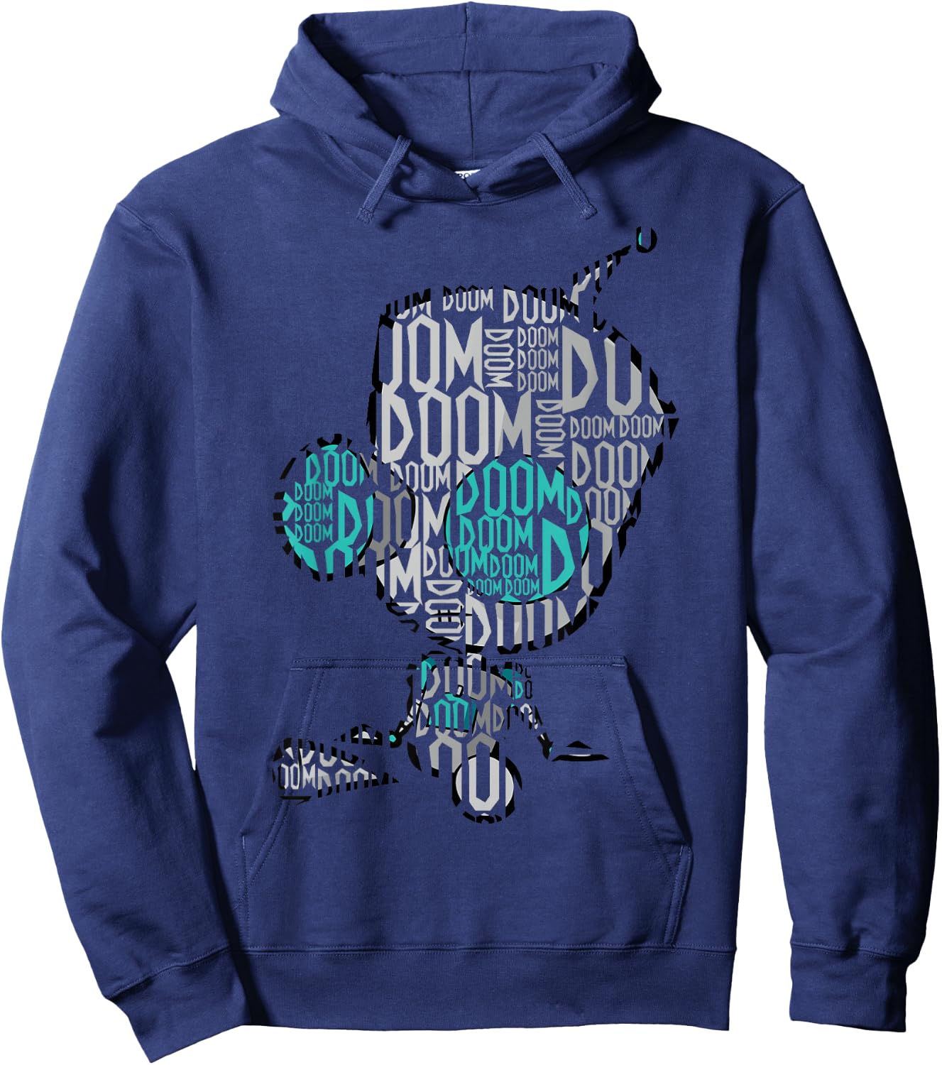 Invader Zim Gir Doom Text Fill Hoodie - Hoodie | Navy
