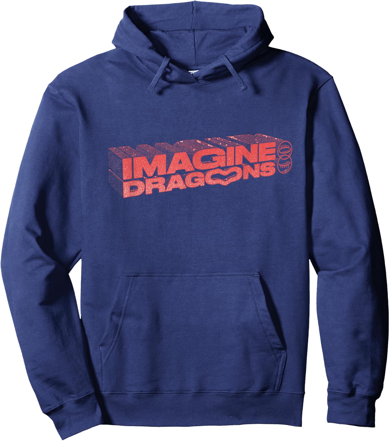 Official Imagine Dragons Heart Logo Hoodie - Hoodie | Navy