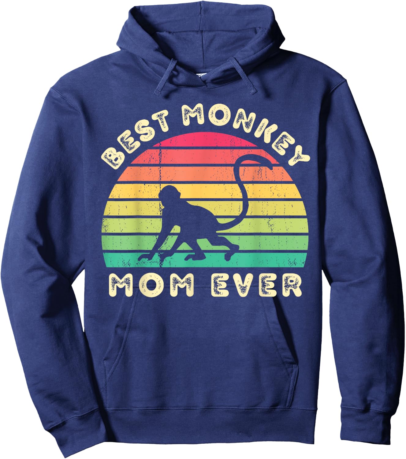 Best monkey Mom Ever mothers day Hoodie - Hoodie | Navy