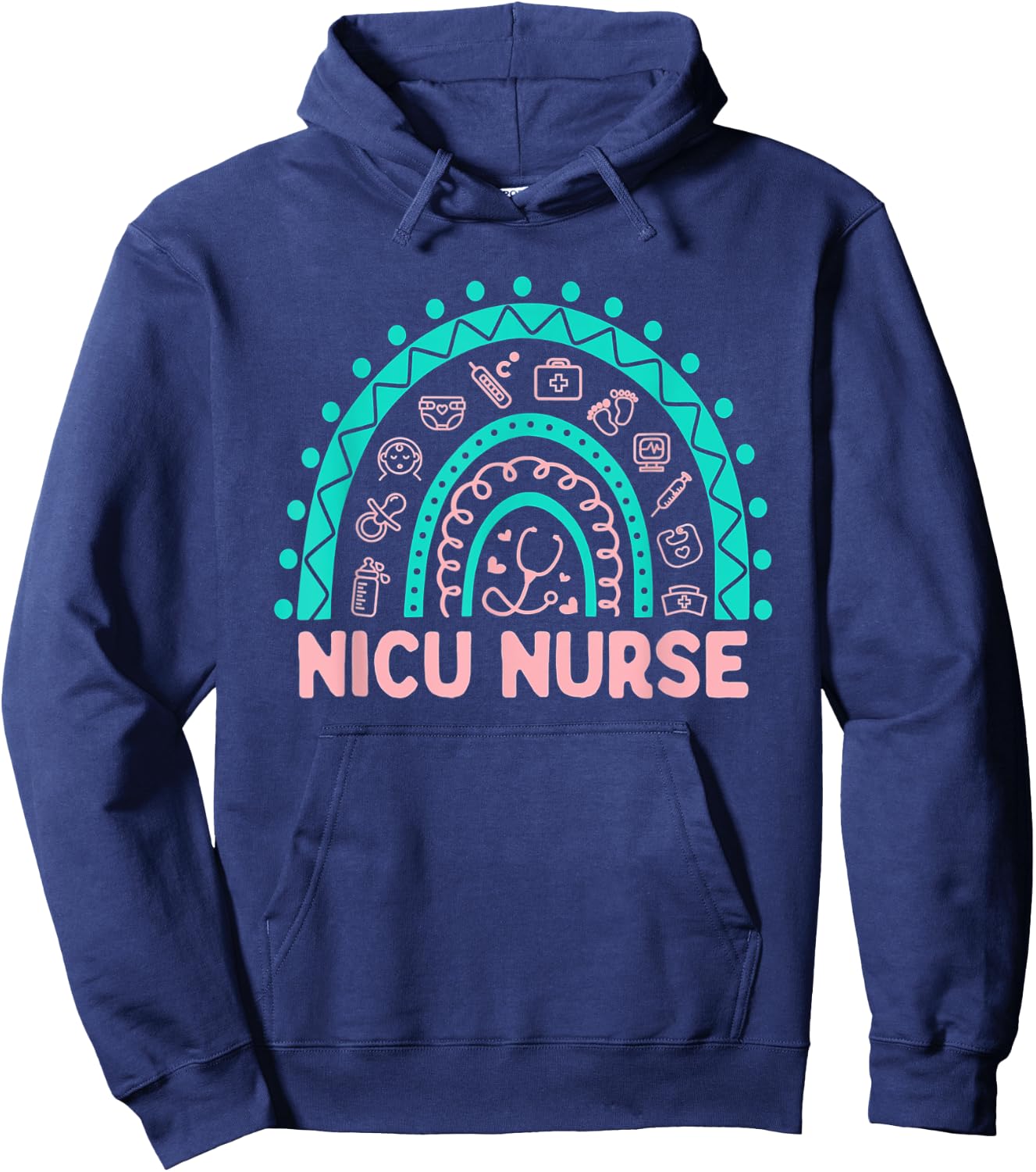 NICU Nurse RN Neonatal Intensive Care Nursing Hoodie - Hoodie | Navy