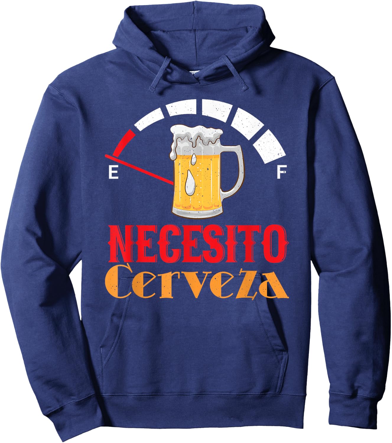 Necesito Cerveza Mexican Beer Funny Hoodie - Hoodie | Navy