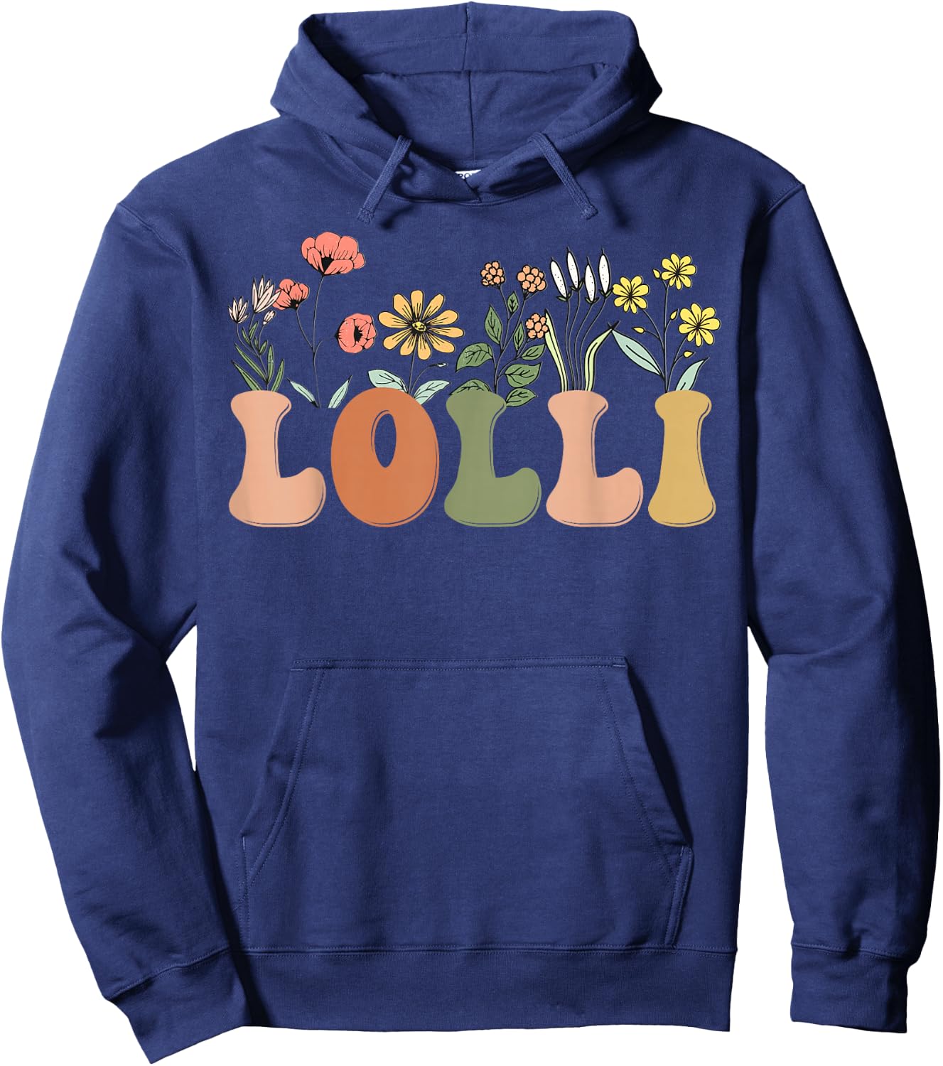 Wildflowers Lolli Floral Mother's Day Lolli Hoodie - Hoodie | Navy