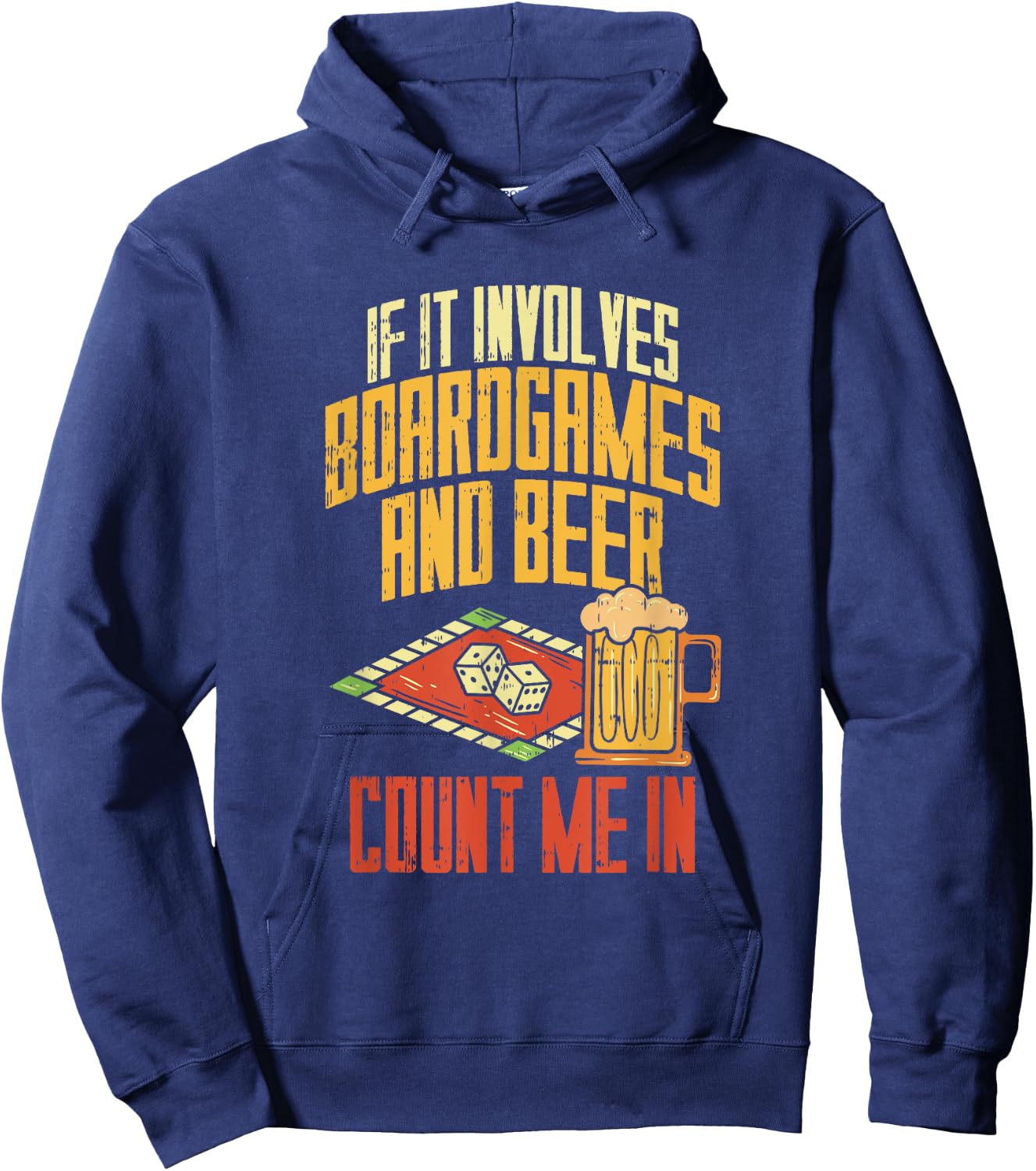 Board Games And Beer I Board Game Lovers Hoodie - Hoodie | Navy