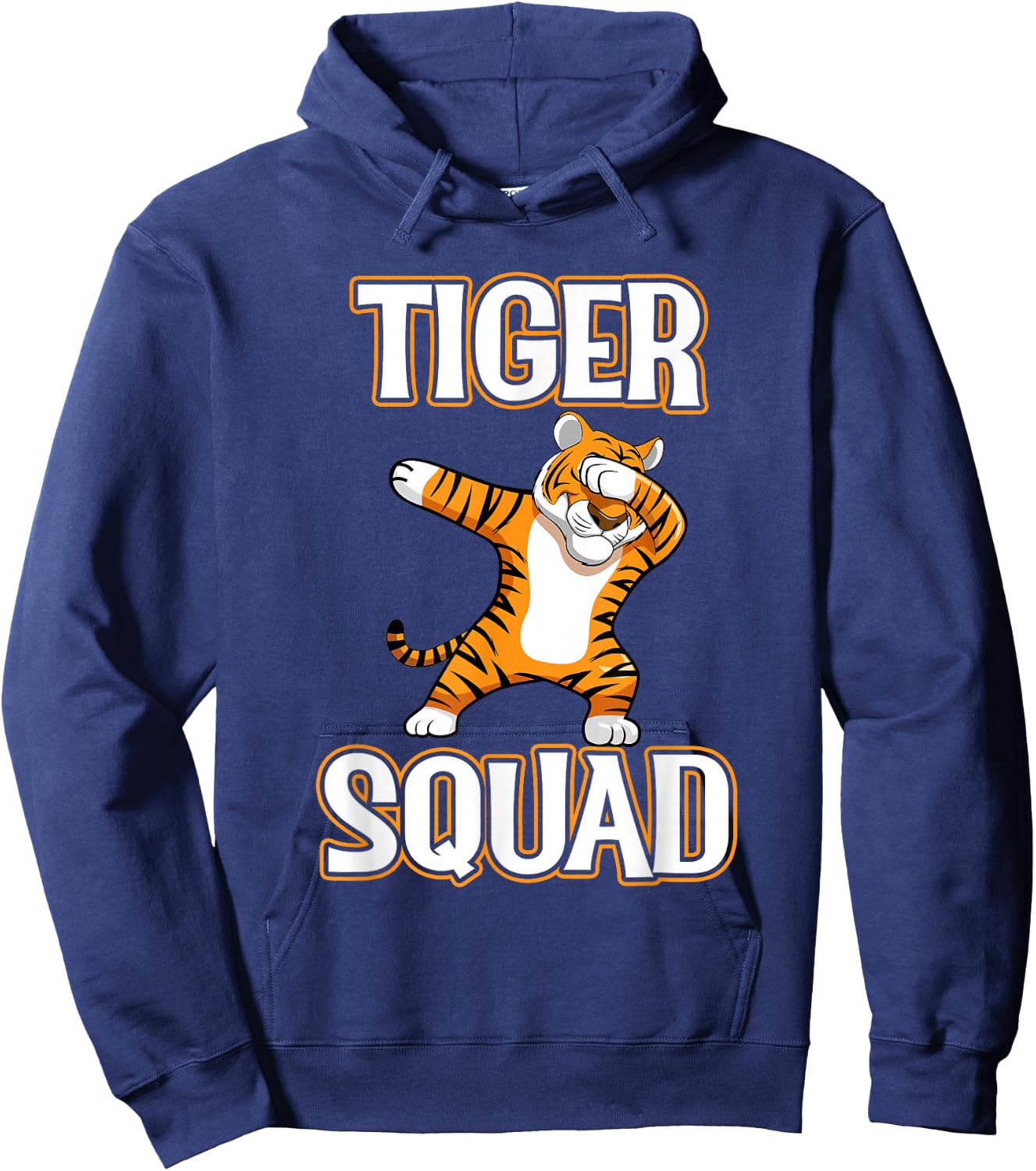 Tiger Squad Football Mascot Sports Team Animal Hoodie - Hoodie | Navy