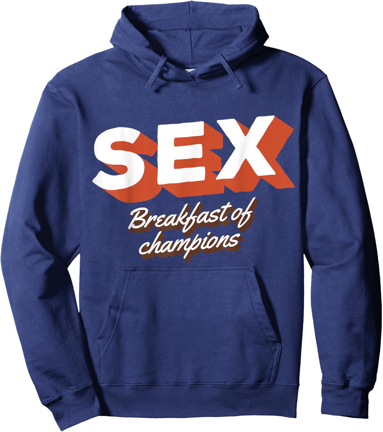 Sex Breakfast Of Champions Breakfast Hoodie - Hoodie | Navy